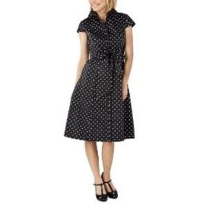 Classic black and white polka dot dress!